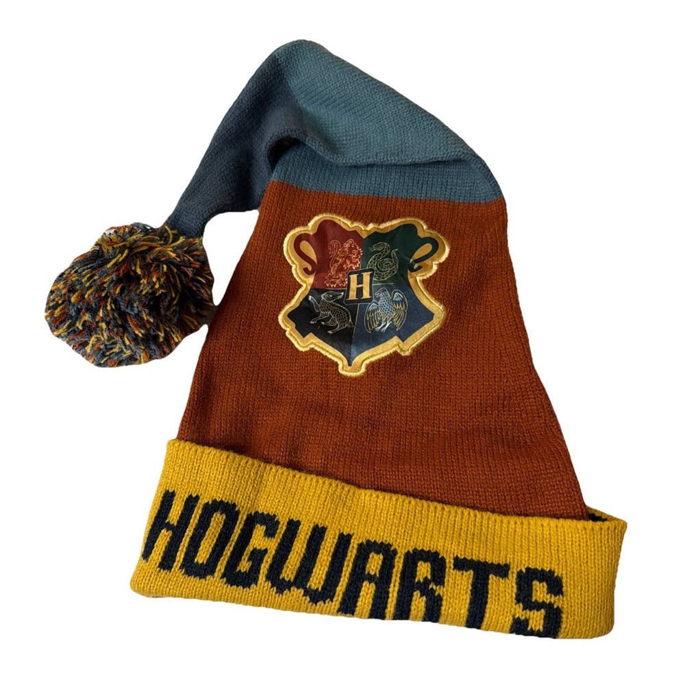 Harry Potter Beanie Hogwarts 18in Knit Wizarding World Pom Unisex Christmas Tall